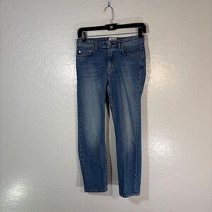 Acne Studio Jeans Womens 24 Row Carter Medium Wash Denim